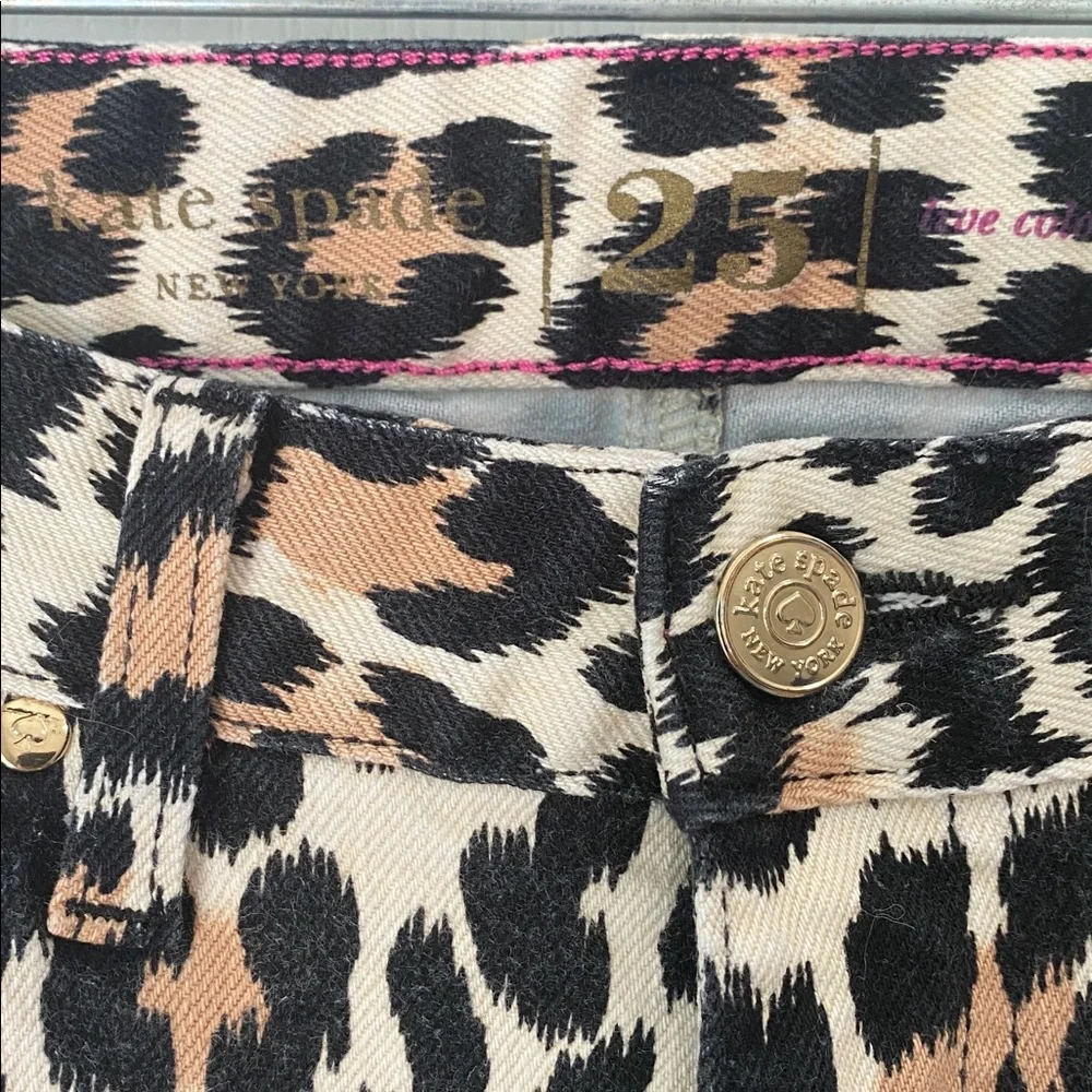 Kate‎ Spade Broome Street Leopard Print Skinny Jeans
